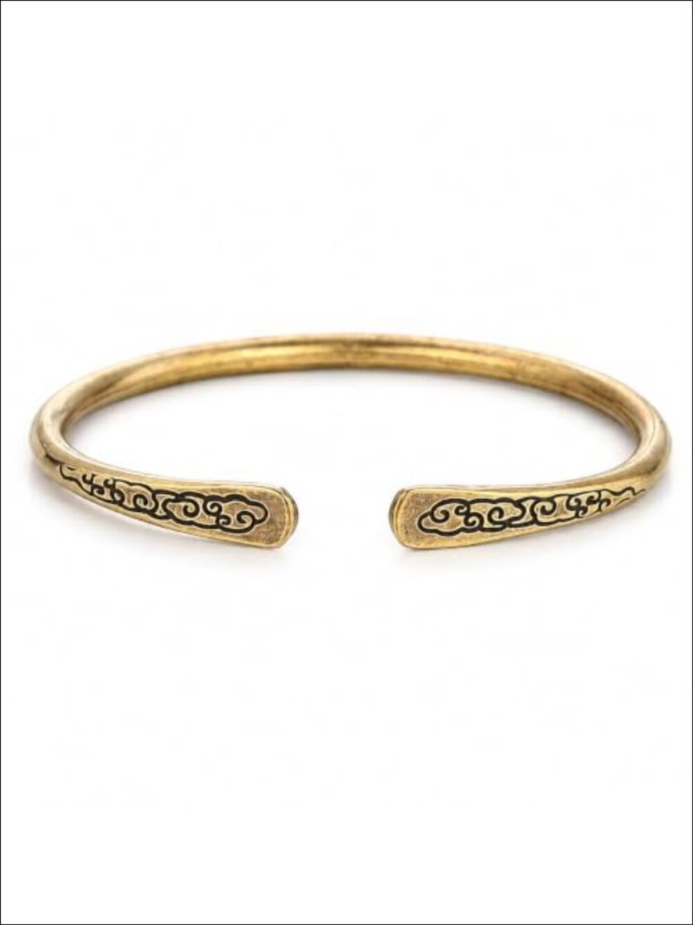 Solid Brass Cuff Bracelet Handmade Faceted Bangle Adjustable Unisex